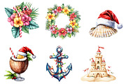 Beach & Christmas Clipart, an Illustration by Daily.Designs (Thumbnail 3 of 3)