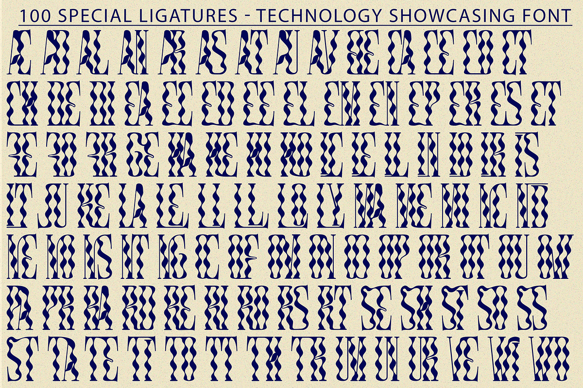 Technology Showcasing Font, a Serif Font by 177Studio (Photo 7 of 8)