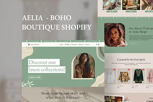 Aelia Boho Chic Shopify UI Kit, an UI Kit Template by AtelierDuVow