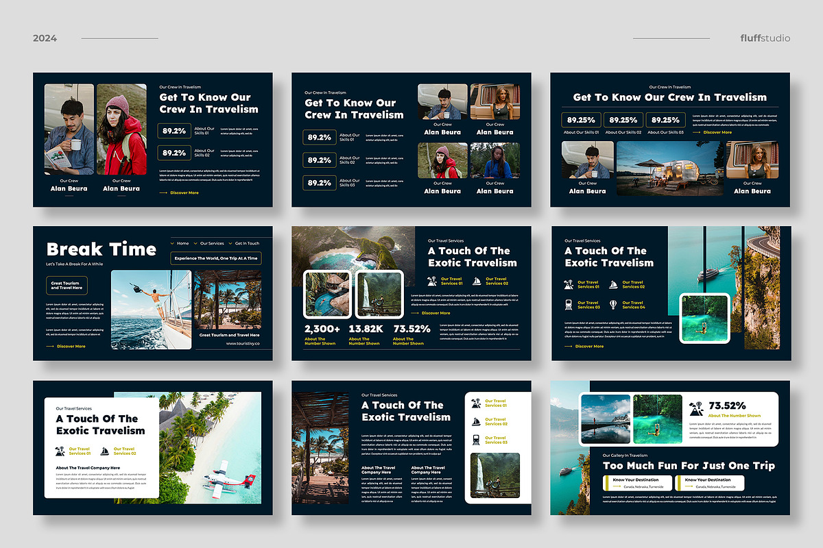 Travel & Tourism Google Slides, a Presentation Template by fluffstudio (Photo 3 of 4)