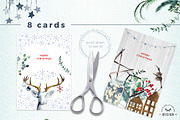 Watercolor Scandinavian Christmas, a Decorative Illustration by WBS Design (Thumbnail 4 of 7)