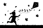 Kids Flying Kite Laser Cut Bundle, an Object Graphic by Designs_River (Thumbnail 4 of 11)