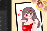 500 Anime Stamps Procreate Brush Set, a Brush Add-On by DrawingStoryShop (Thumbnail 1 of 9)