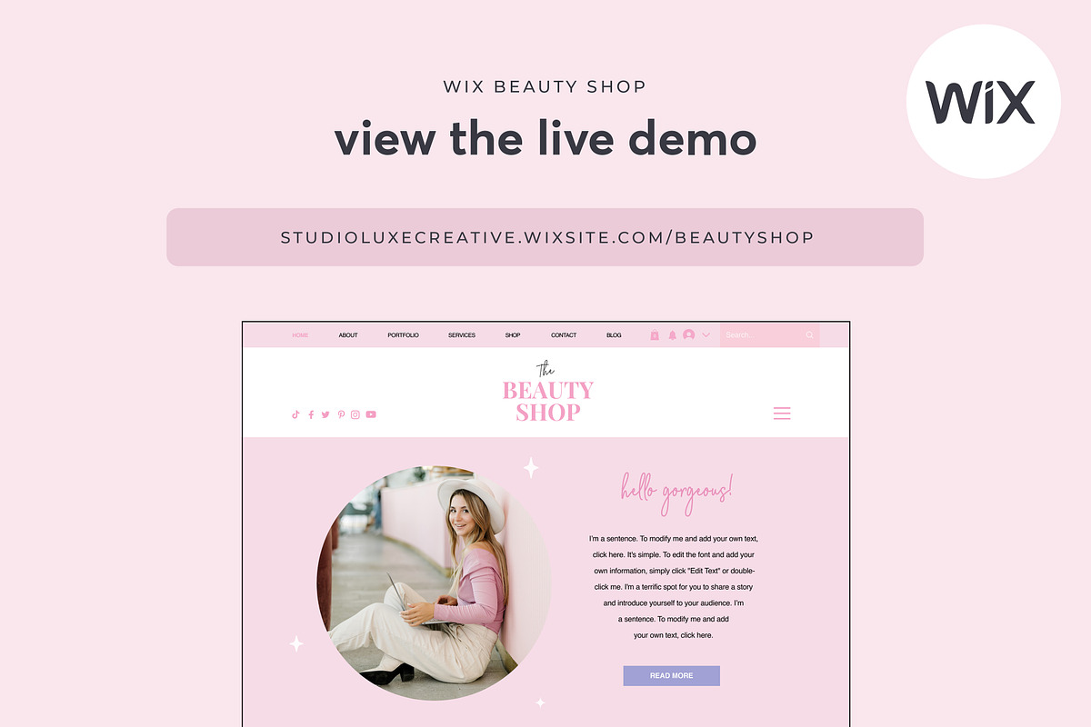 Wix Store Template, a Wix Template by Studio Luxe Creative (Photo 9 of 12)