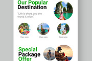 Travel Agency Landing Page, a Landing Page Template by CreativeShaper (Thumbnail 5 of 6)
