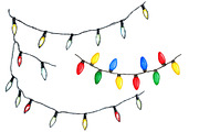 Christmas Lights Sublimation Clipart, an Illustration by Designworld (Thumbnail 4 of 4)