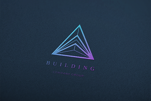 Building. Linear Geometric Logo