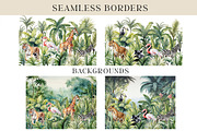 Tropical Jungle Watercolor Arts, an Object Graphic by Evgeniia (Thumbnail 6 of 12)