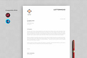 Letterhead + Invoice, a Stationery Template by Peunayah (Thumbnail 1 of 2)