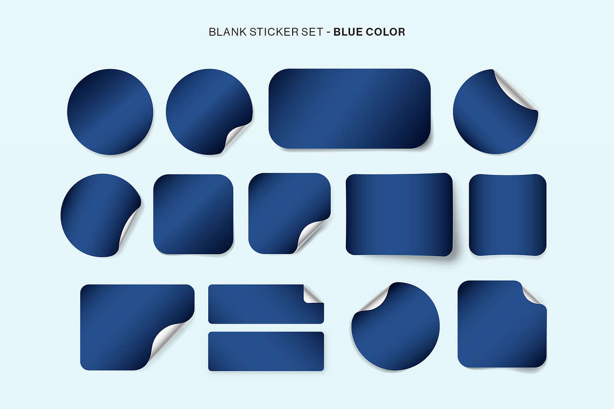 Blank Sticker Mockup Set, a Mockup by DesignerCandies (Photo 4 of 11)