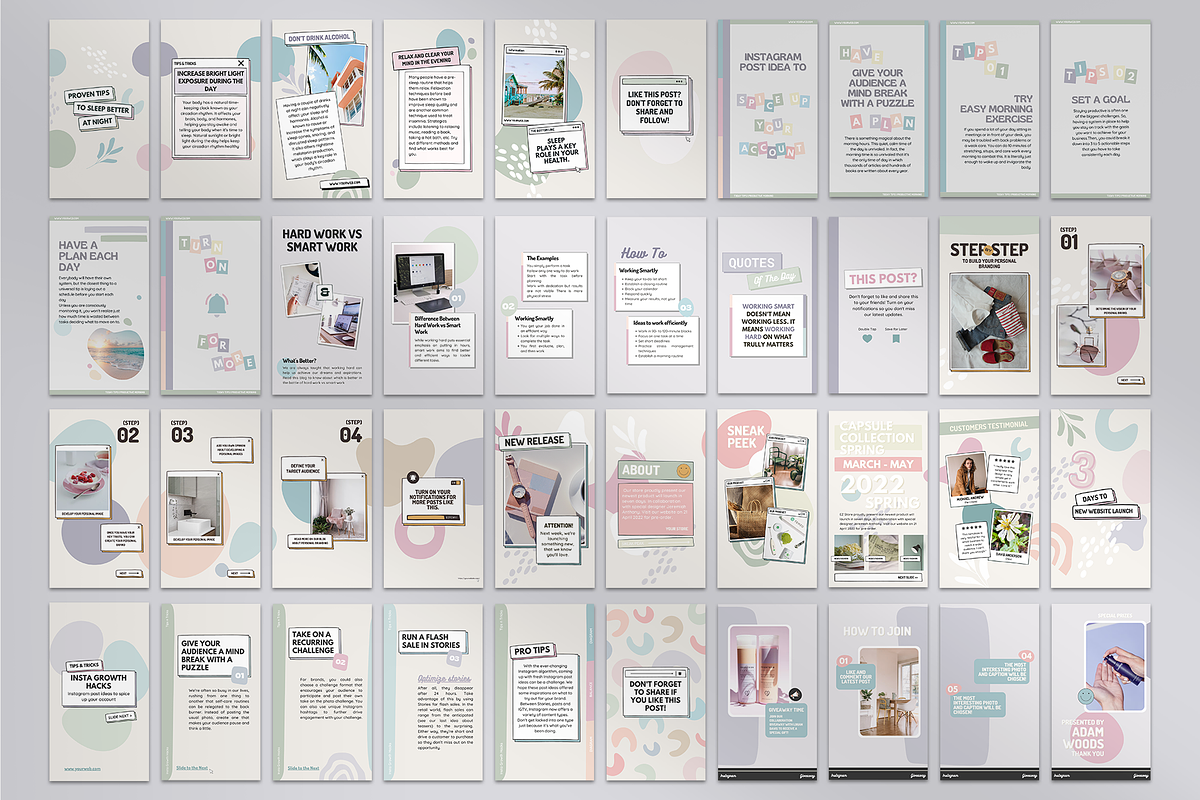 Instagram Carousel Growth Hacks, a Social Media Template by Analogi Studio (Photo 16 of 23)
