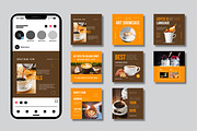 Coffee Shop Instagram Post, a Social Media Template by MightyDesign (Thumbnail 1 of 7)