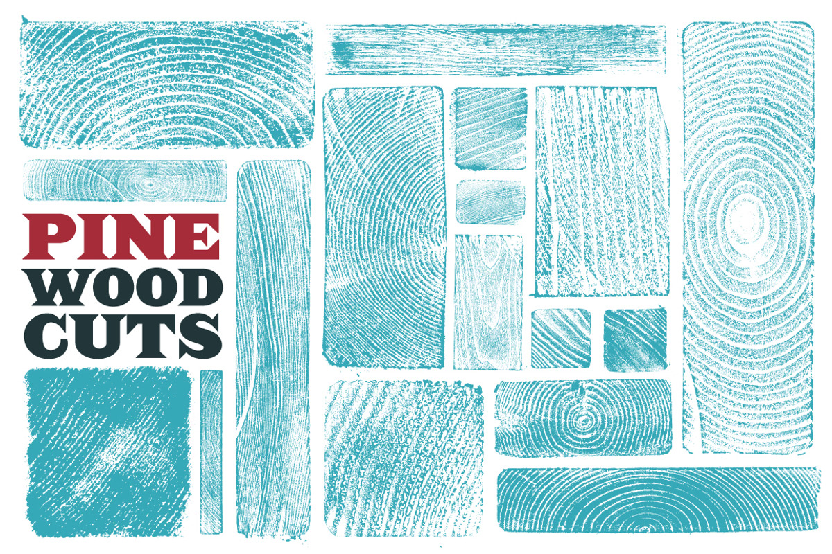 Pine Woodcuts, a Texture Graphic by Brian Brubaker (Photo 1 of 5)