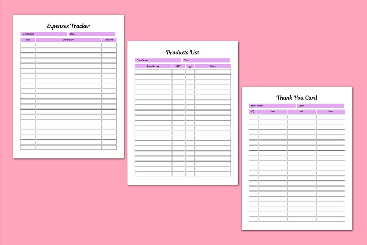 2026 Event & Celebration Organizer, a Stationery Template by Shumaya (Photo 3 of 4)