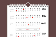 2026 Minimal Wall Calendar Template, a Stationery Template by MightyDesign (Thumbnail 2 of 8)