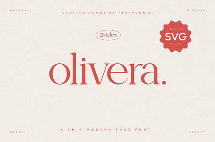 Olivera | Chic Modern Serif, a Serif Font by Pentagonistudio