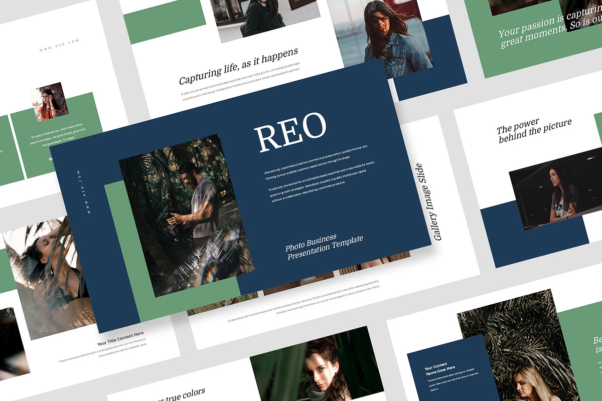 Reo : Photo Business Powerpoint, a Presentation Template by Punkl Camp (Photo 1 of 16)