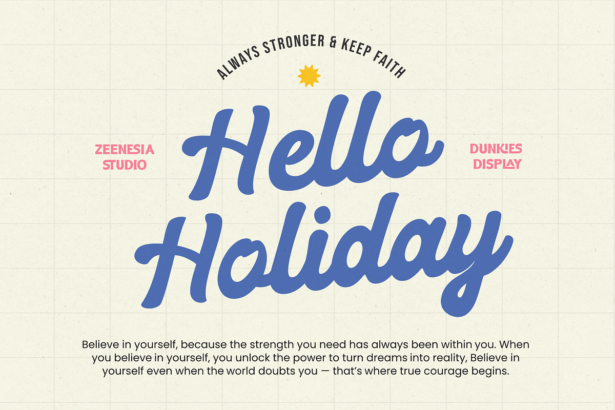 Dunkies, a Handwritten Font by zeenesia (Photo 6 of 8)