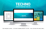 Techno Powerpoint Template, a Presentation Template by Flyer King (Thumbnail 1 of 4)