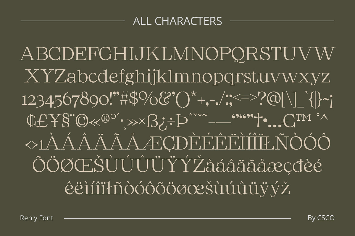 Renly – Elegant Serif, a Serif Font by Craft Supply Co. (Photo 8 of 8)