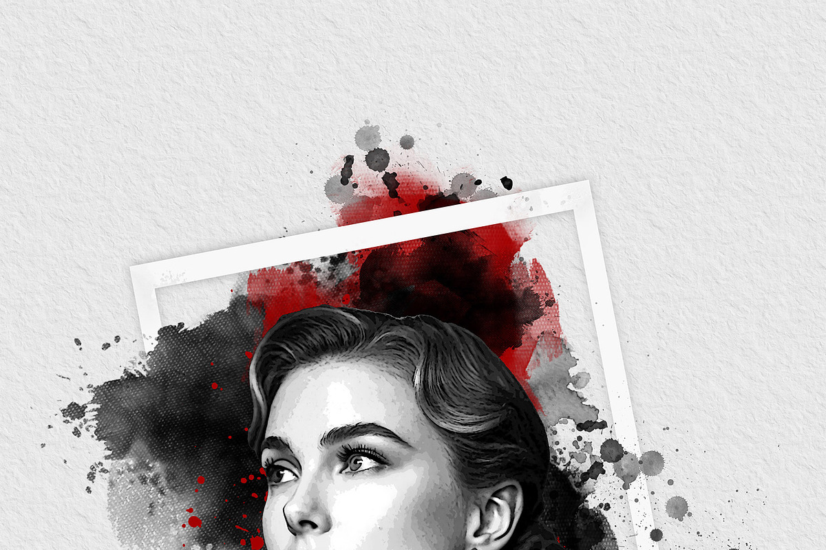 Watercolor Canvas Frame Art Effect, an Action Add-On by MRI STUDIO (Photo 25 of 34)