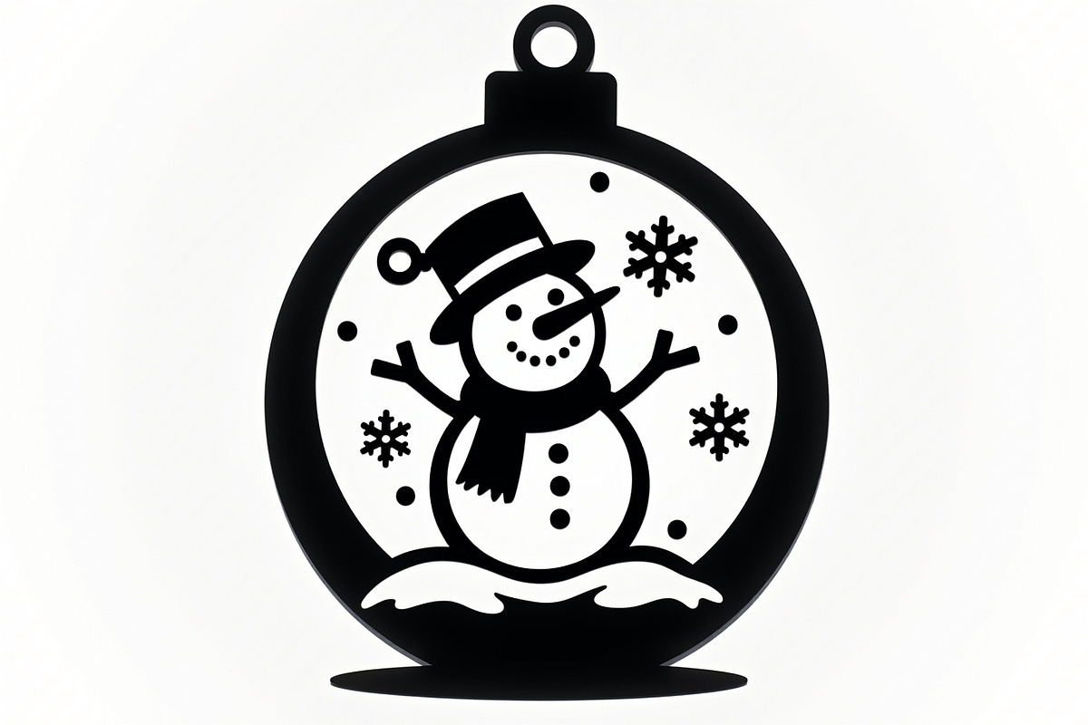 Christmas Laser Cut Ornament Bundle, a Graphic by musafir_fashion (Photo 16 of 16)