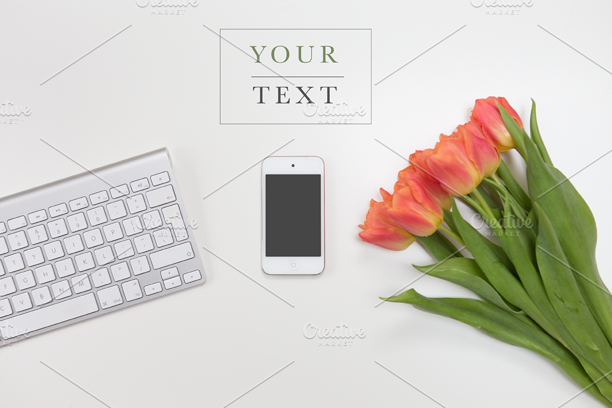 Styled Desktop Mockup, an iPhone Mockup by Square Balloon