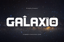 Galaxio - A Modern Futuristic Font