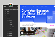 Digital Edge - Digital Marketing, a Landing Page Template by SLAB! Design (Thumbnail 2 of 4)