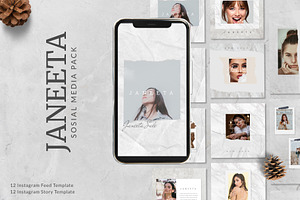 JANEETA - Social Media Template