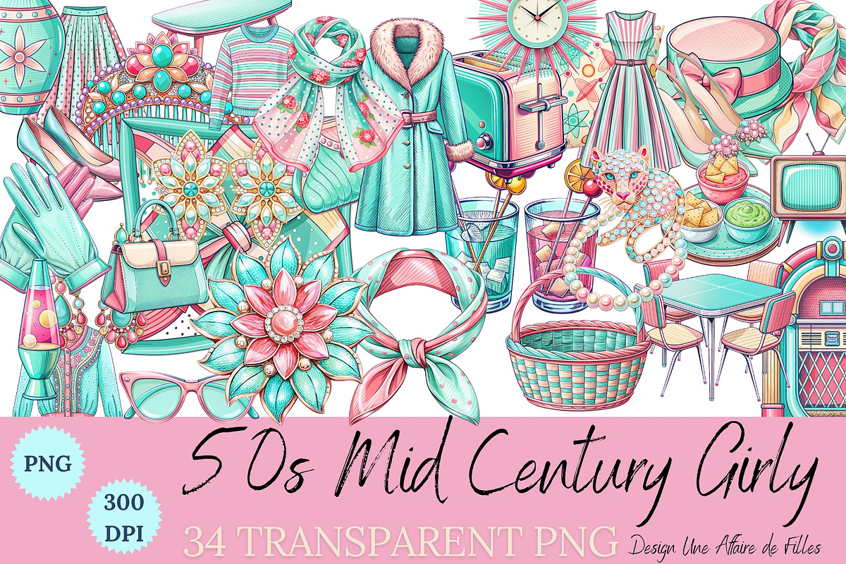 50s Fashion and Decor Accessories, an Object Illustration by Une Affaire de Filles (Photo 1 of 5)