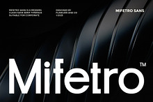 Mifetro - Modern Sans Serif Font