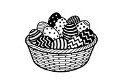 Easter Basket Vector Silhouette Bund, an Illustration by Designs_River (Thumbnail 43 of 51)