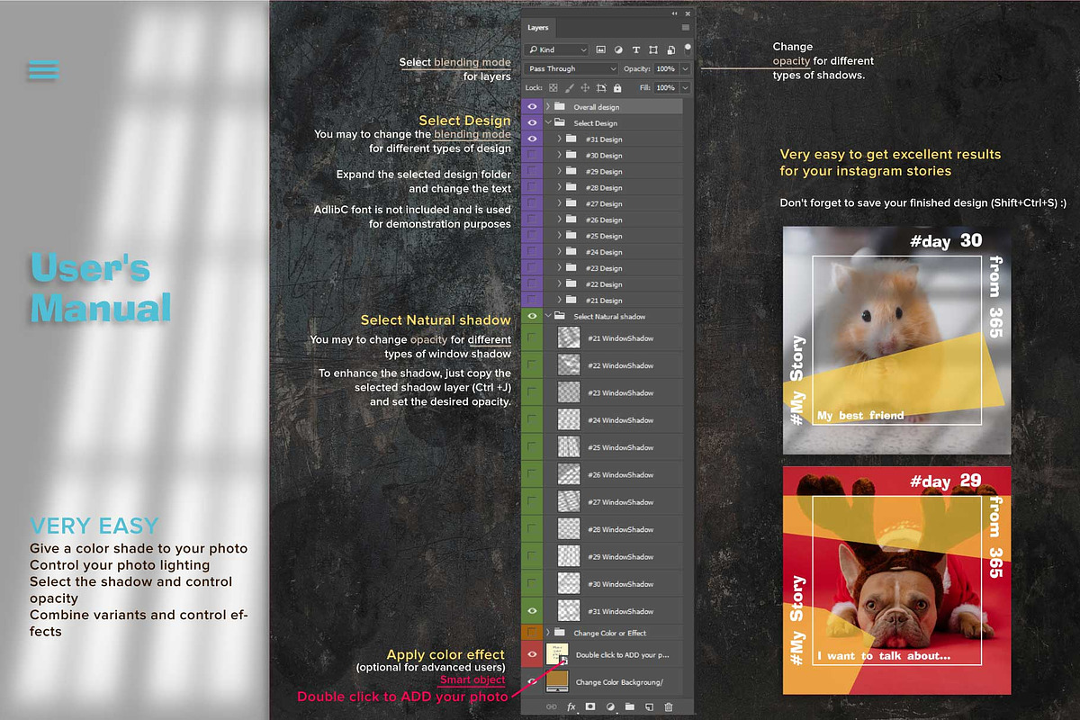 11 Instagram Posts Creator 21-31 day, a Social Media Template by Zimages (Photo 5 of 6)
