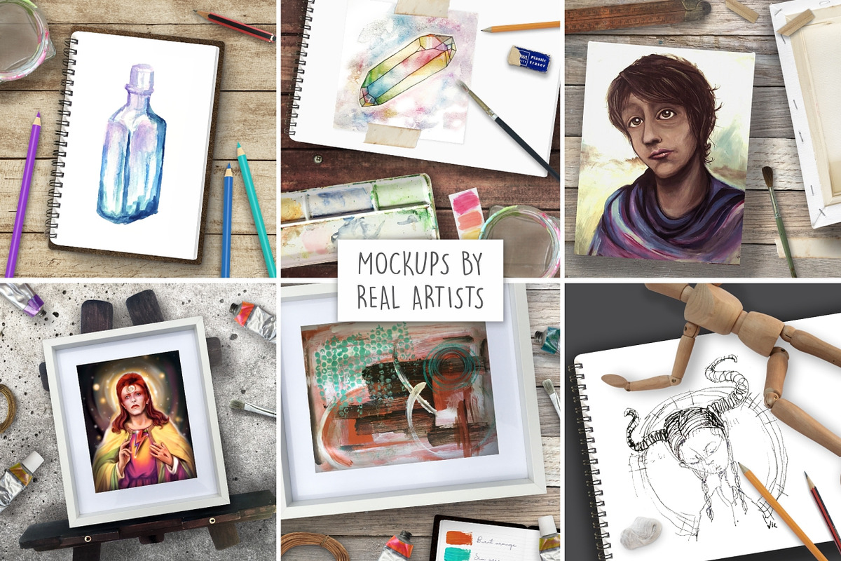 Flat lay Art Display Scene Creator, an Arts & Entertainment Photo by Mockup Scene (Photo 3 of 8)