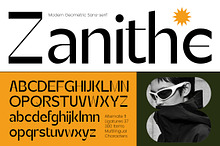 Zanithe Modern Geometric Sans Serif