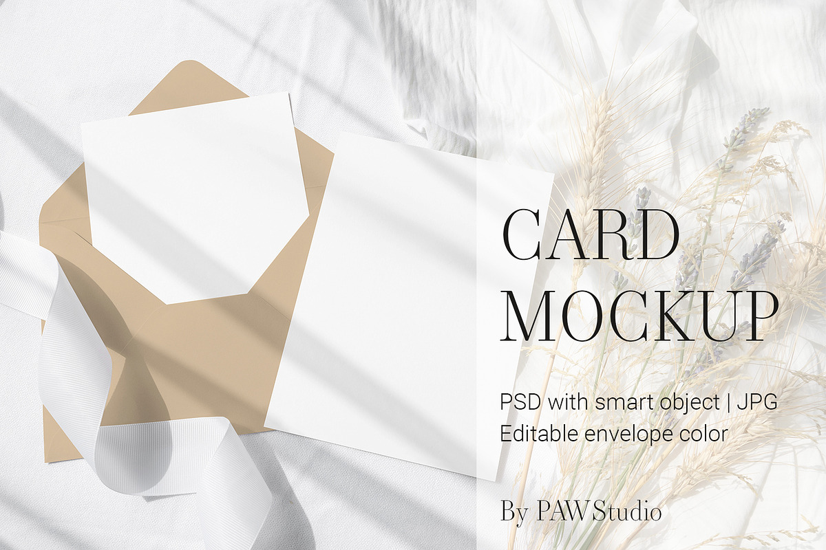 Card Mockup 5x7 2c5 HRV 8e, a Merchandise Mockup by PawMockups (Photo 1 of 11)