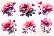 Abstract Flowers Sublimation Clipart, an Illustration by Designworld (Thumbnail 3 of 4)