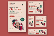 Christmas Sale Web Ads Banner Set, an UI Kit Template by CreativeShaper (Thumbnail 4 of 4)