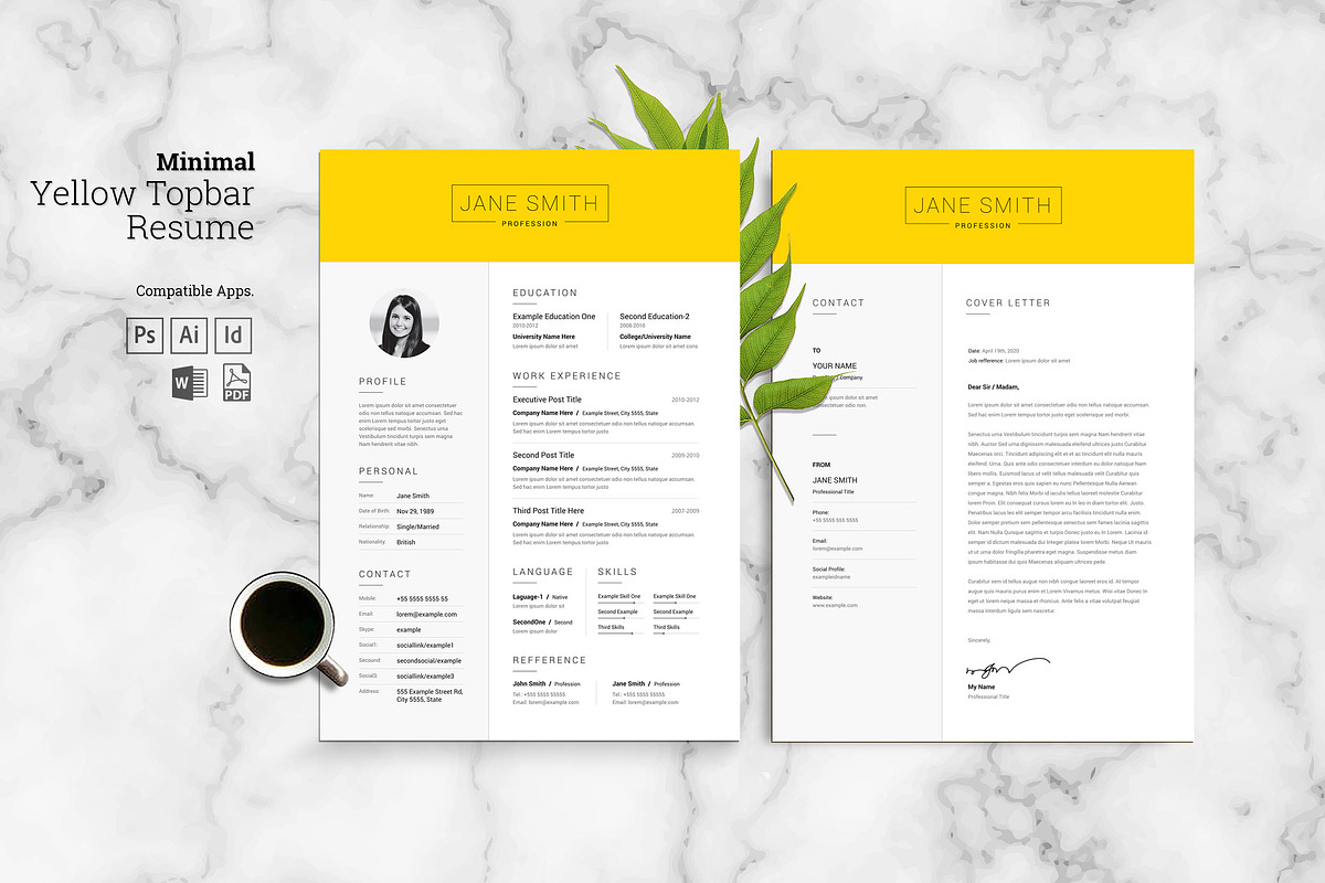 Clean Resume / CV preview 5