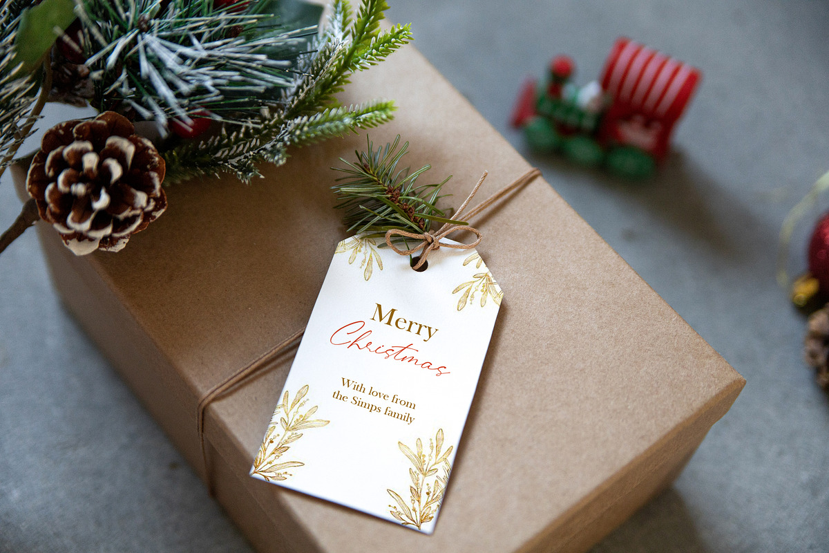 Christmas Gift Tag Mockup, a Product Mockup by ILoveMockupDesign (Photo 8 of 8)