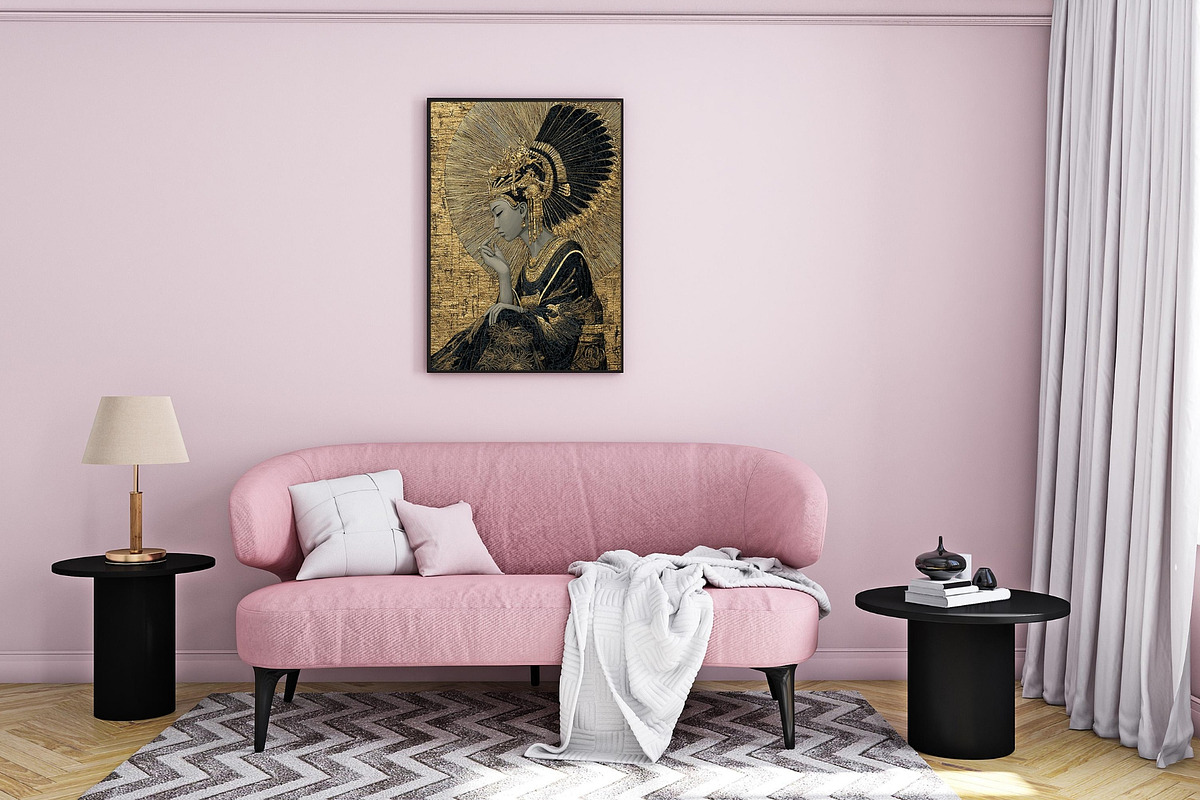 Egyptian Gold & Black Wall Art, an Illustration by PrintablesByFranklyn (Photo 3 of 7)
