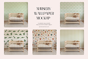 Nursery Wallpaper Mockup PSD, a Household Mockup by ItsFreakinMockups (Thumbnail 1 of 4)