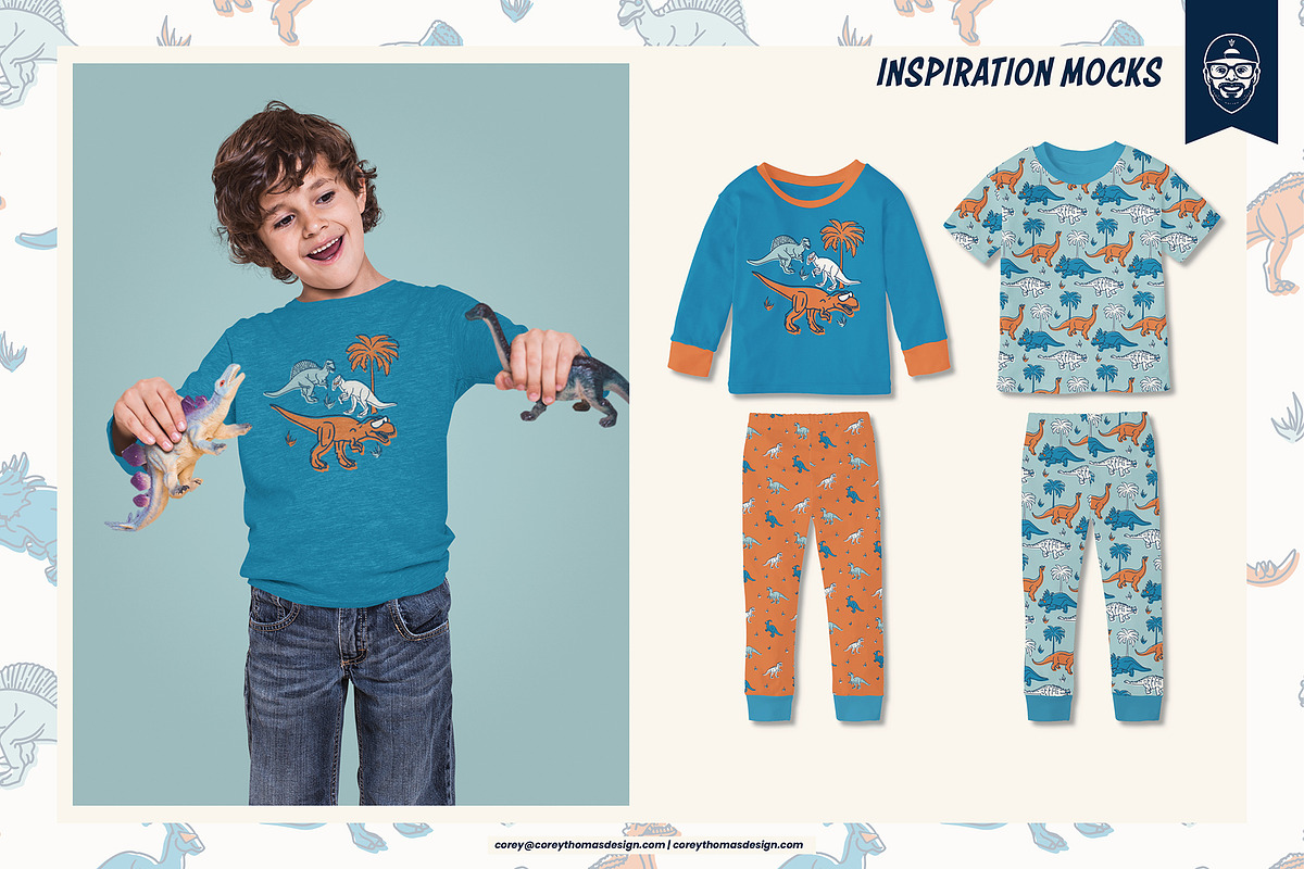 Cool Dino Graphic Graphics, a Branding & Logo Template by Mutant Lagoon (Photo 3 of 7)