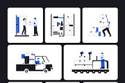 Logistic Shipping Illustration Art, a Solid Icon by Vectors Market (Thumbnail 7 of 9)