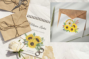 Sunflowers Watercolor Collection, an Illustration by Contes_de_fée (Thumbnail 7 of 21)