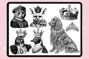 Royal Animals Procreate Brushes