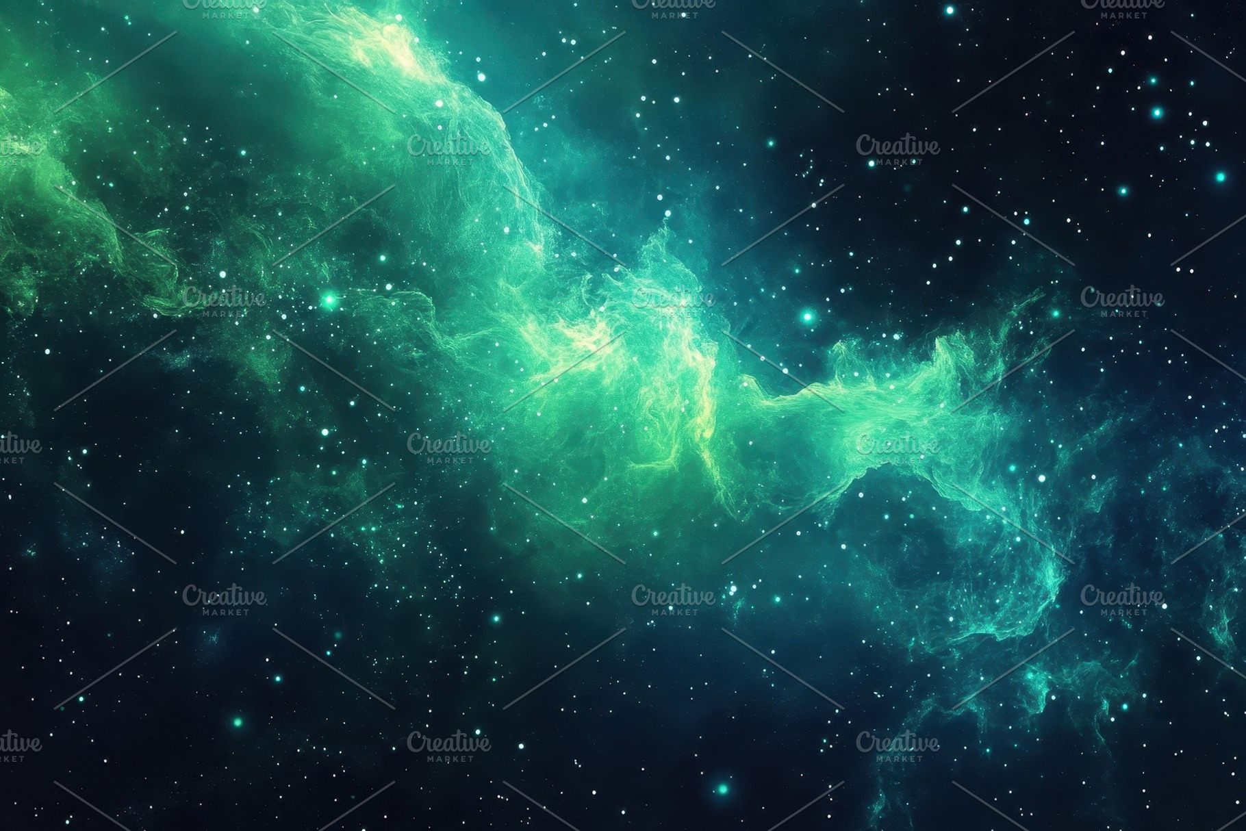 Electric green and blue abstract fra, a Photo by Iftikhar Alam