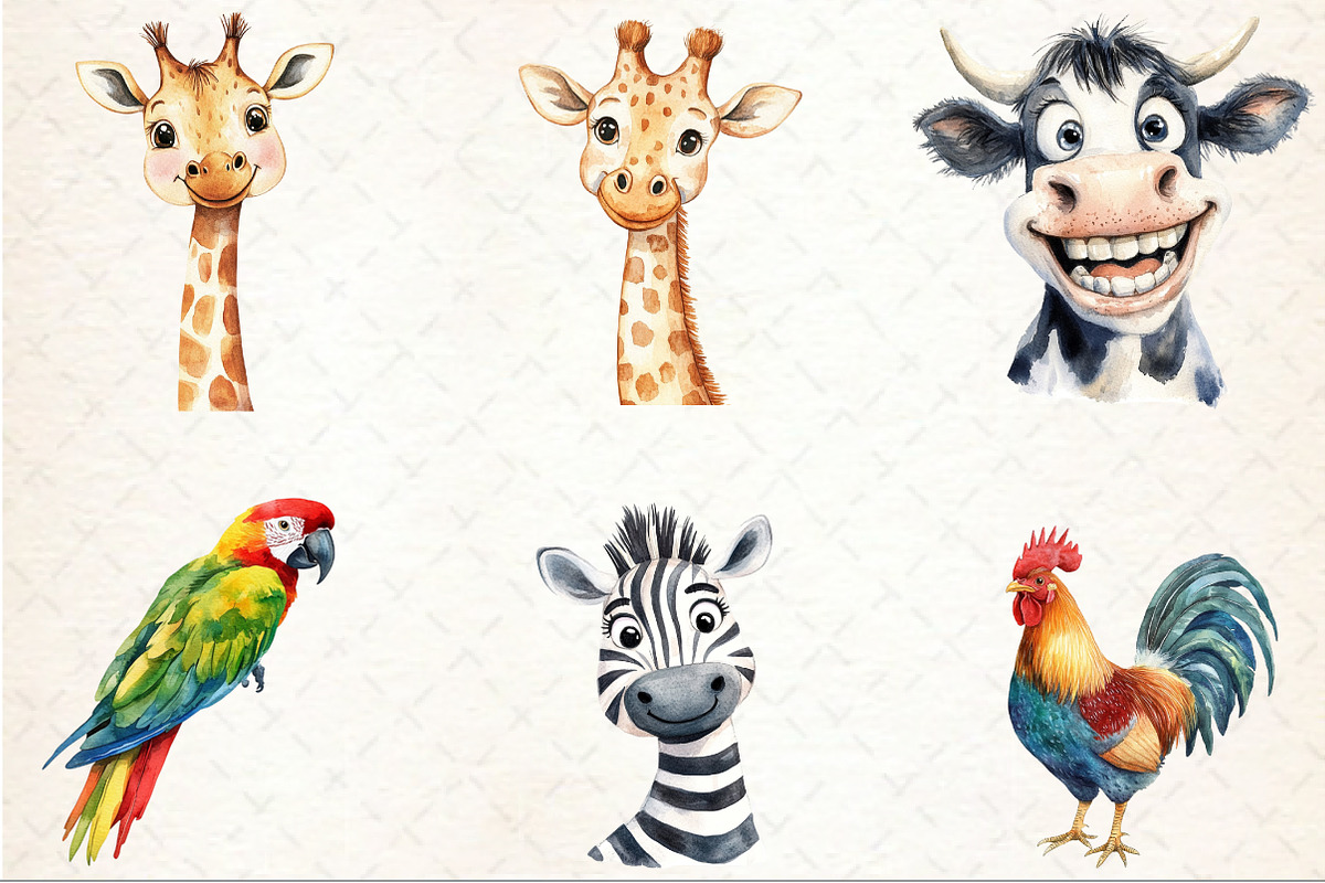Quirky Funny Animals Sublimation, an Animal Illustration by Rose Art (Photo 3 of 7)
