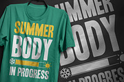Summer body - T-Shirt Design, an Illustration by artnook (Thumbnail 5 of 6)